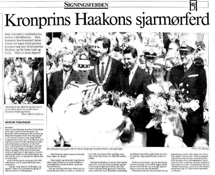 Fra @Aftenposten for 25 år siden i dag. "Kronprins Haakons sjarmørferd" @CrownPrincessMM https://t.co/JaFifCez2P