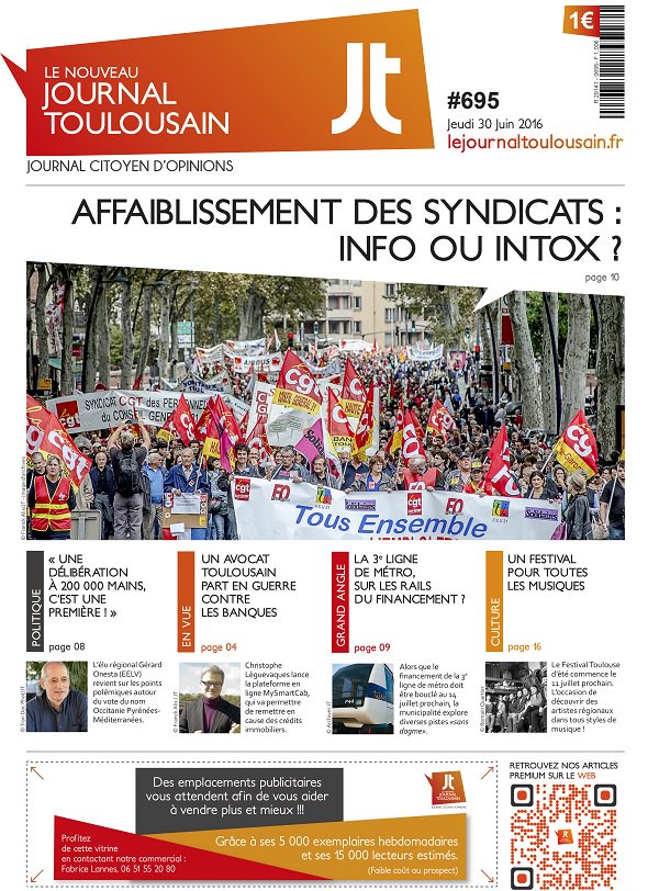 La Une de demain en kiosques ! <a href="/severine_sarrat/">Séverine Sarrat</a> <a href="/AURELIERENNE/">AURELIE RENNE</a> <a href="/CBombail/">Cathy</a>