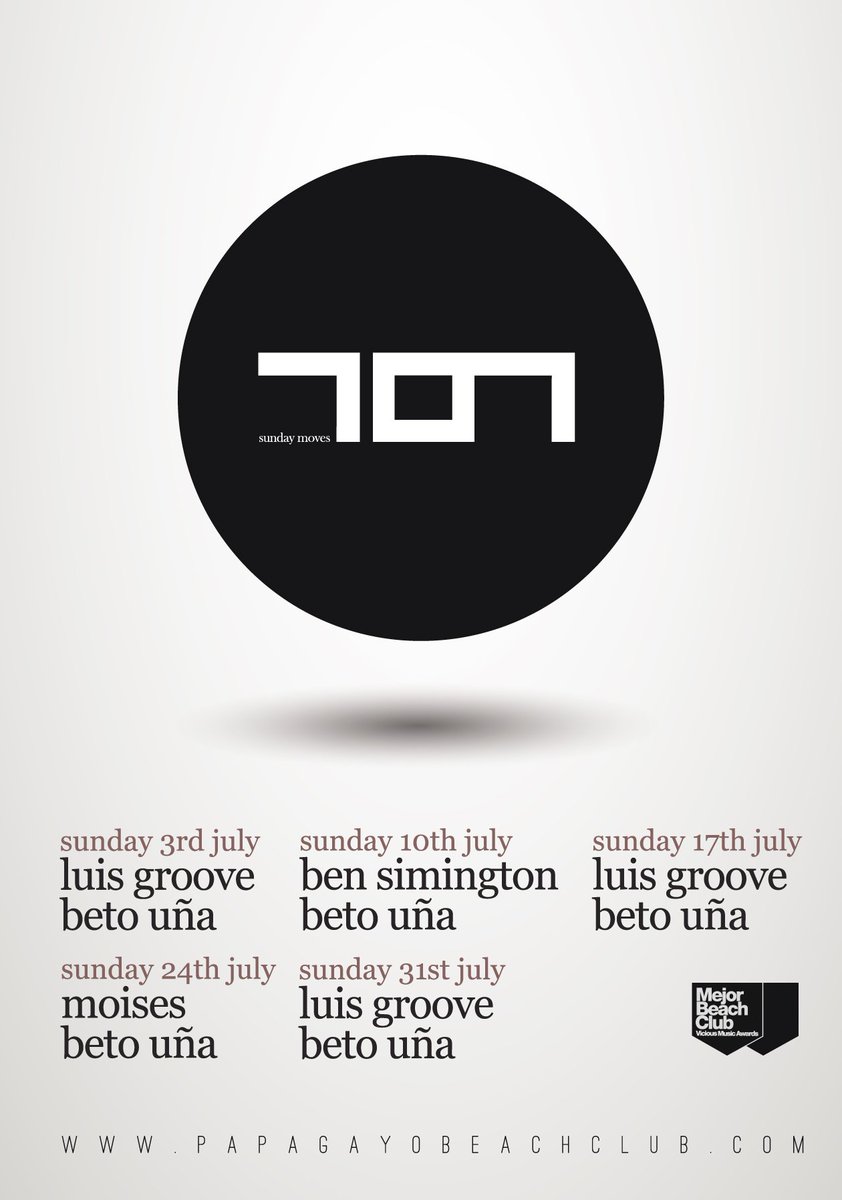 papagayotf's tweet photo. #707SundayMoves #JulyDates @luisgroove + Moises + @DJBENSIMINGTON + Beto Uña #SundayMoves #Summer2016 https://t.co/xwwrIPWNWZ