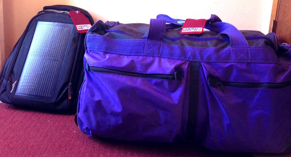 ggalexis12's tweet photo. Packing for @guidingmosaic16. PS- Check out my solar charging backpack! #GuidingMosaic #grizzlypeakvillage #ranger https://t.co/WVrjCmbDZU