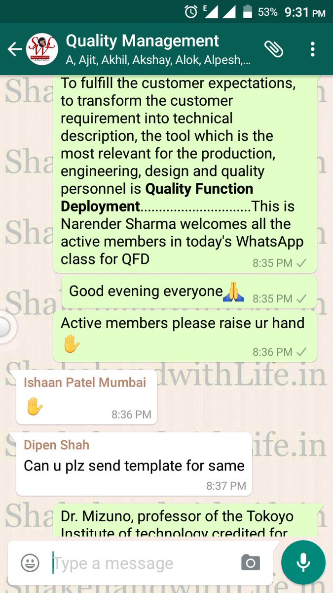 sharma_ndr's tweet photo. #QFD, #WhatsAppClass @8:30pm(IST) QM grp daily. Ping on 09468267324 to join d grp. or visit https://t.co/j8VvIFryB7 https://t.co/CS03LjAiyD