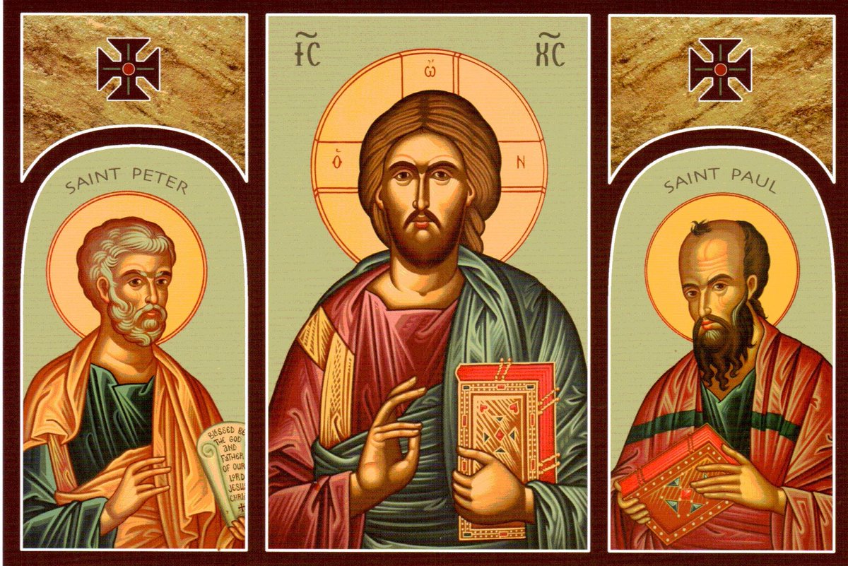 HSCatholic_YM's tweet photo. Happy Feast Day St. Peter and St. Paul! #therock #themissionary https://t.co/3pQRllHWsw