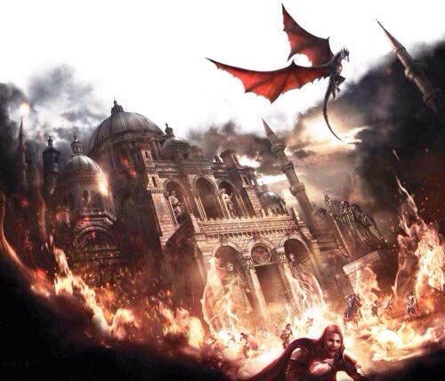 "Oh no! Cersei burned down the Sept of Baelor!"

How original...