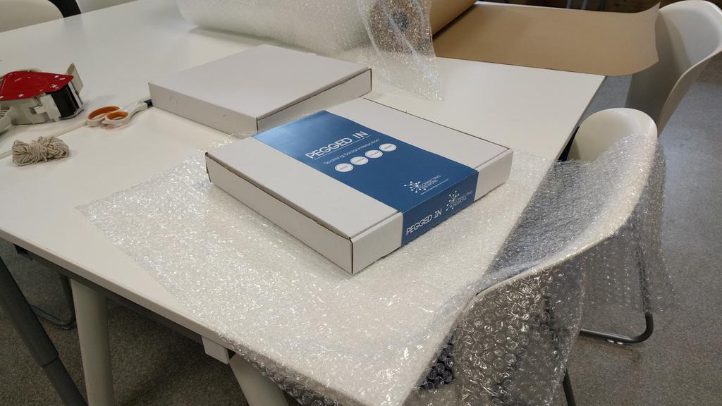 lottehass's tweet photo. great to see a @FabLabLondon kickstarter graduate from the #fablab with funded product :) @CNeurons #peggedin https://t.co/9iTkzMt1Jk