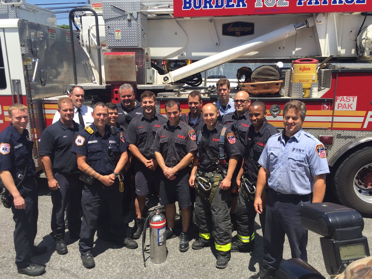 BXFern's tweet photo. RT ABC7NY: RT TimFleischer7: True #FDNY heroism #Ladder162 saves #Queens woman at great risk to FFs firstatfour #a… https://t.co/S5TIbjfItS