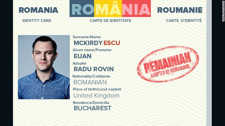 Post-Brexit vote, Romanians have started a cheeky "adopt a Brit" campaign for remain voters cnn.it/290IzaU