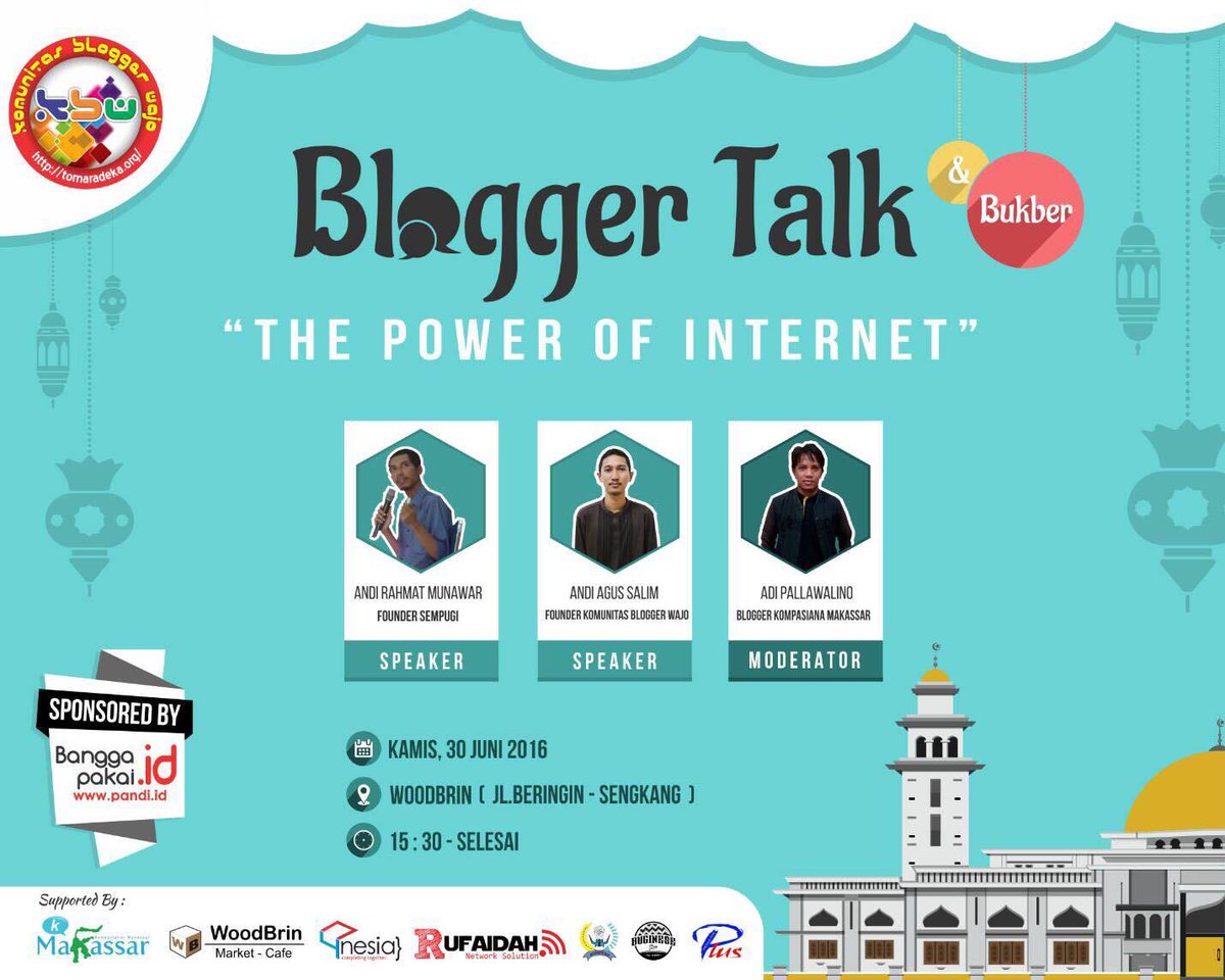rahmatmunawar's tweet image. live streaming tomaradeka.org
#bloggertalk