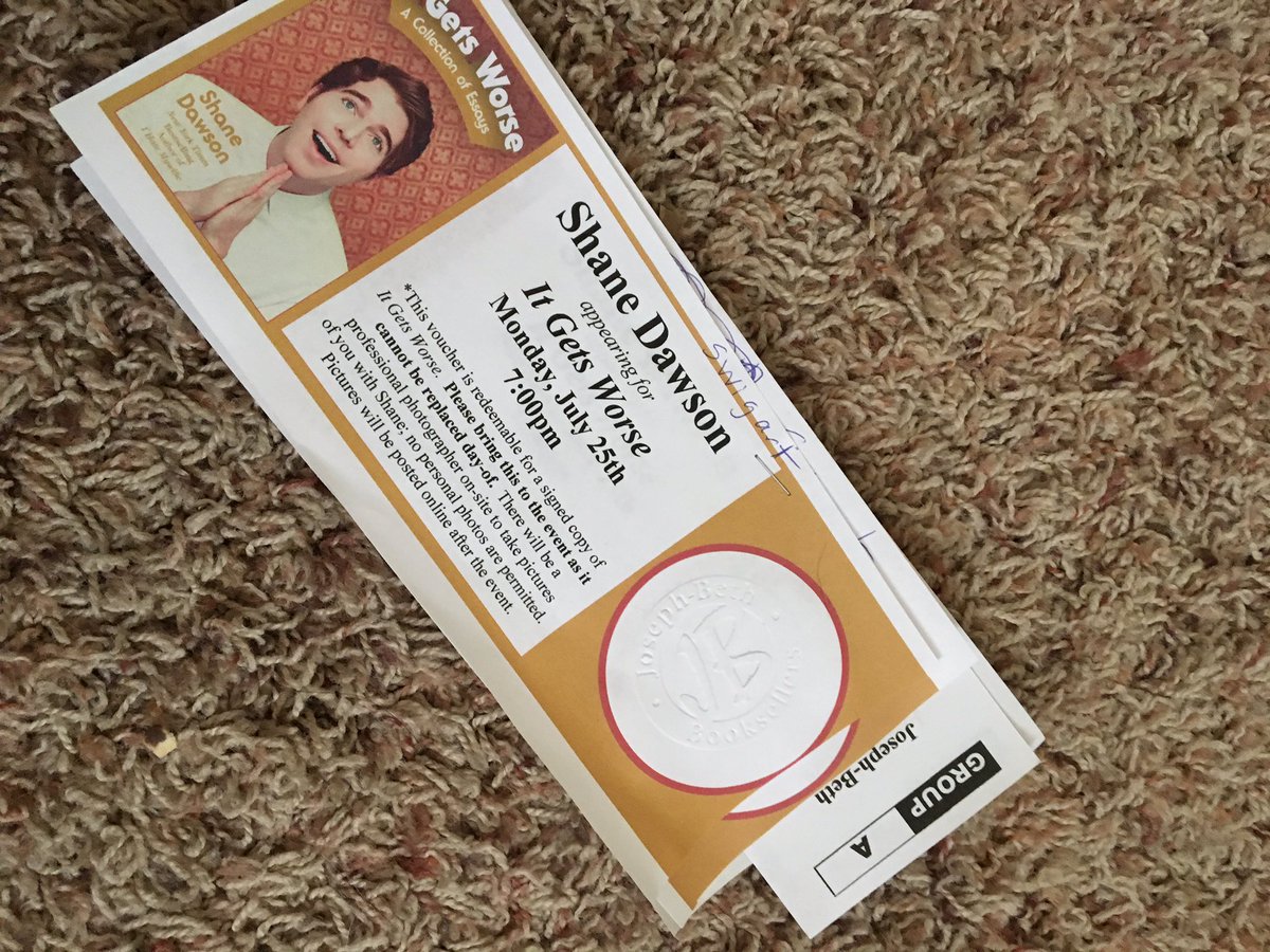 CHEERINGSIVAN's tweet photo. @shanedawson I've had these tickets to meet you since the day you announced the tour!! I can't wait 😊❤️ https://t.co/iLdsleGHXR