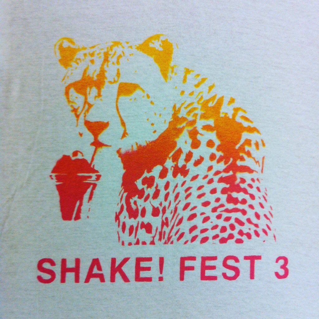 shakerecs's tweet photo. Cheetah Shake! Fest 3 T-Shirts!!! Super limited, find one at the fest .. starting *tomorrow*!!! @shakefestvic @Do250 https://t.co/UBawSDUz8W