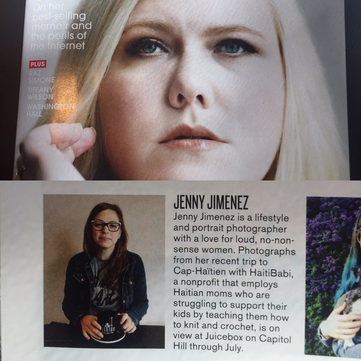 Everyone go pick up <a href="/City_Arts/">City Arts Magazine</a> <a href="/Photojennyj/">Jenny Jimenez</a> shot the cover &amp; her Haiti 📸 are at <a href="/juiceboxseattle/">juicebox</a>