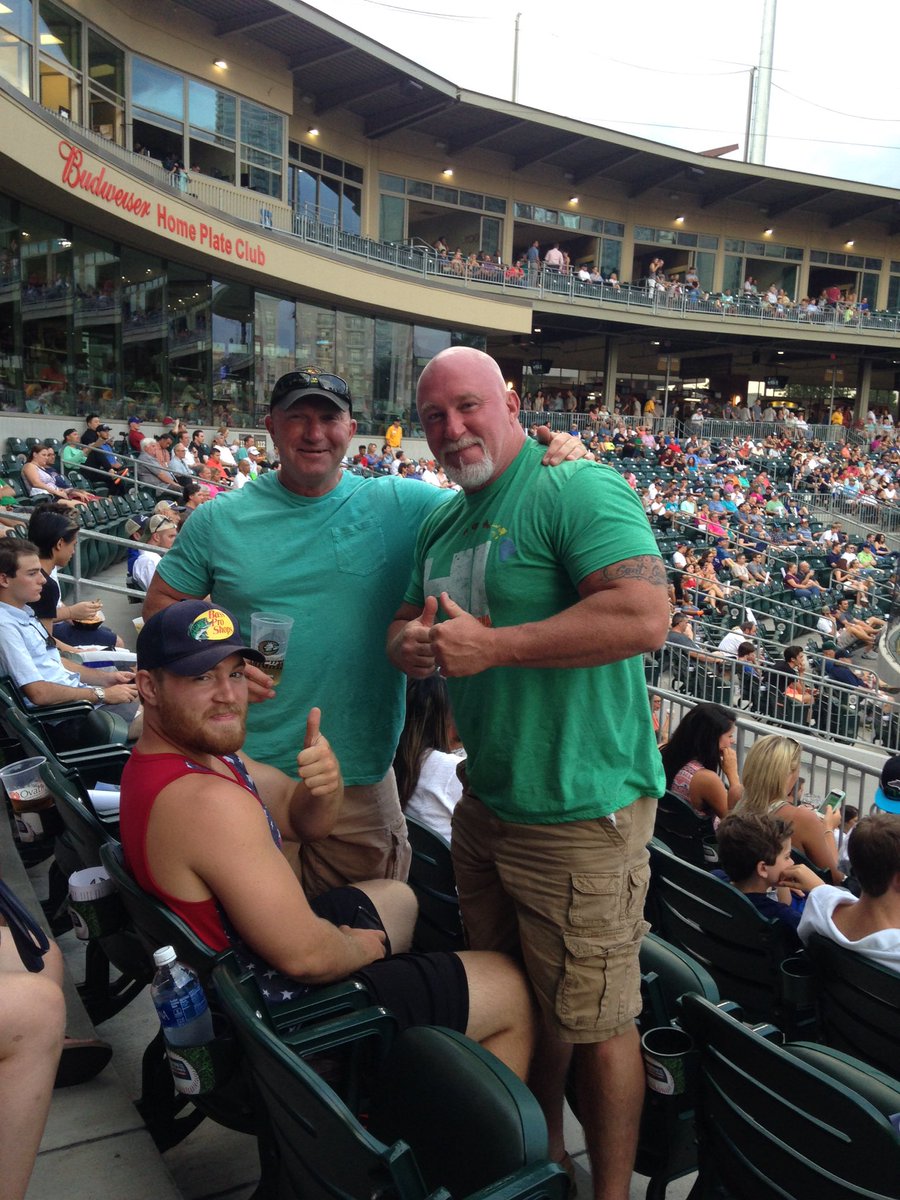 At the Knights game with Cannon &amp; Lance 
And yes he asked what I was wearing 😜