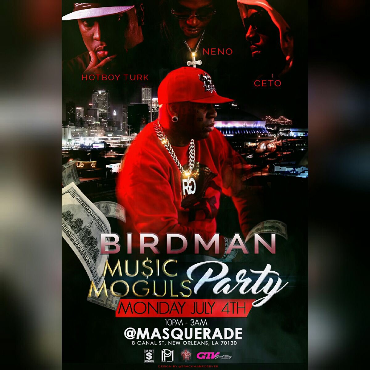 levelsknoxville's tweet photo. 🎬📽♨♨@birdman5star  @hotboyturk_32 @nenocalvin @ceto504 #CashMoneyRichGang♨️ 💰 #NewOrleans @masquerade #July4TH https://t.co/uwtipWuiCP