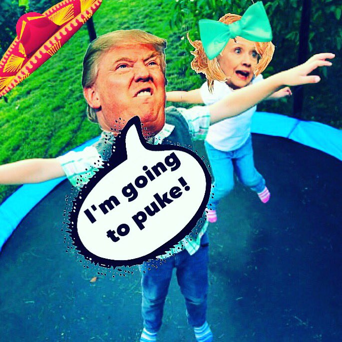HOEbocamp's tweet photo. Jump man trump! https://t.co/EAdCsm3MvN