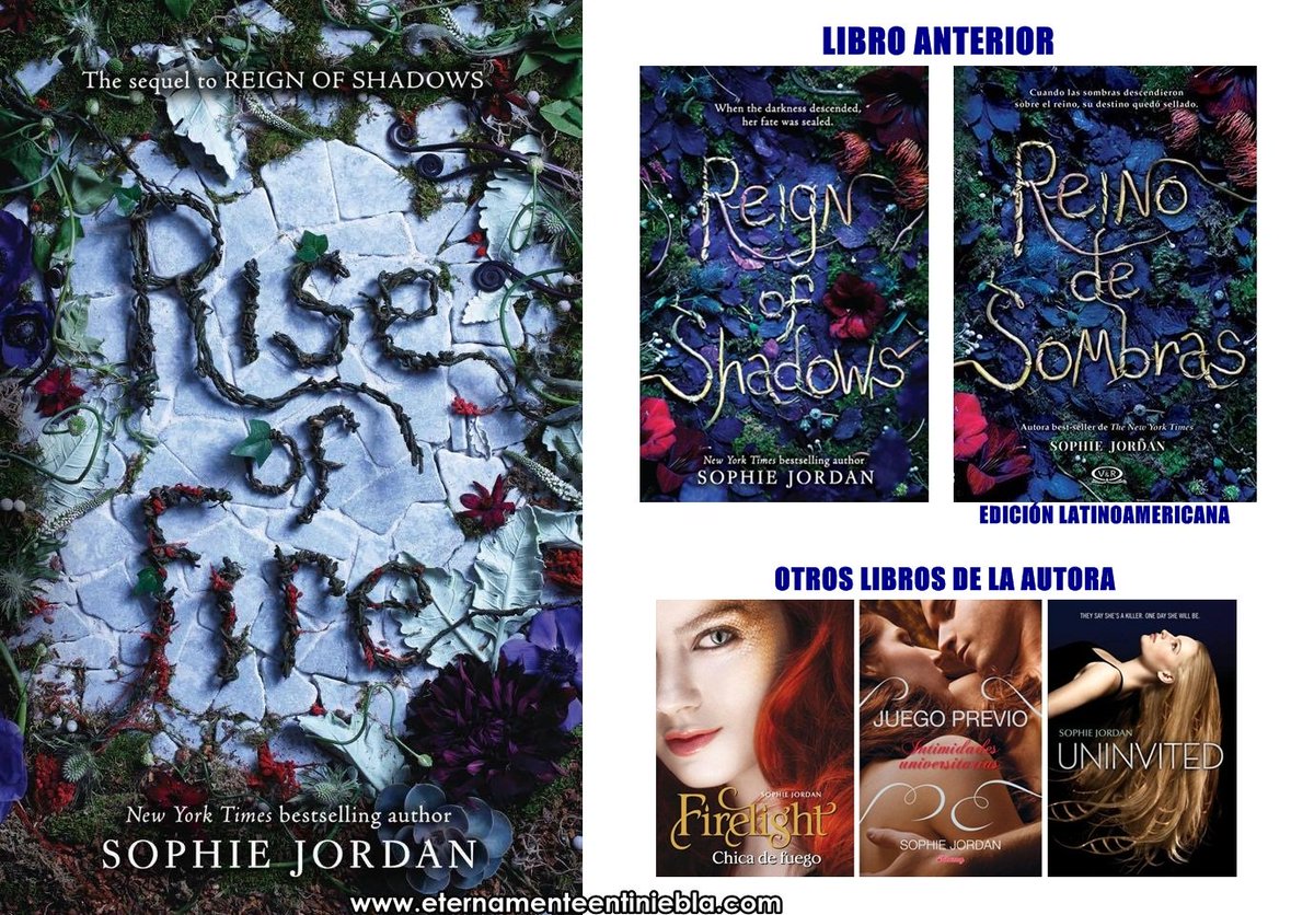EEL_News's tweet photo. Portada revelada: #RiseOfFire de @SoVerySophie, segundo libro de la saga #ReignOfShadows. https://t.co/wwC0MT5gDE