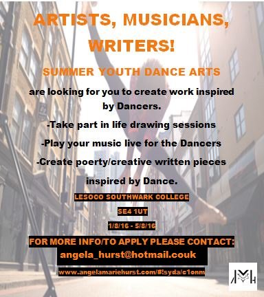 FREE SUMMER YOUTH DANCE ARTS TRAINING (SYDA) 2016. EXCITED TO BE BACK AGAIN THIS YEAR. LET'S GET IT!