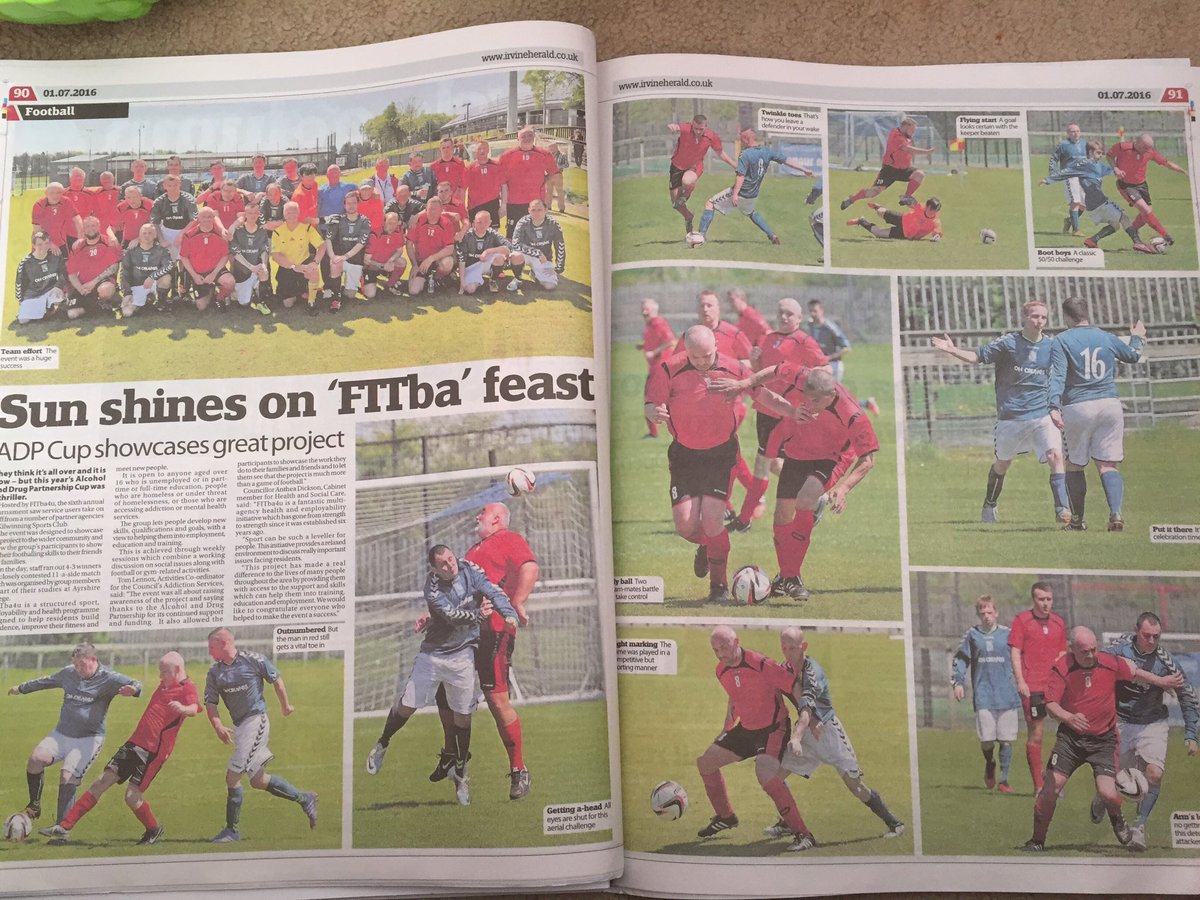 Onsideayrshire's tweet photo. Great coverage of the #adpcup in this weeks @Irvinesport ππ»β½οΈ thanks https://t.co/APL9DQ61ro