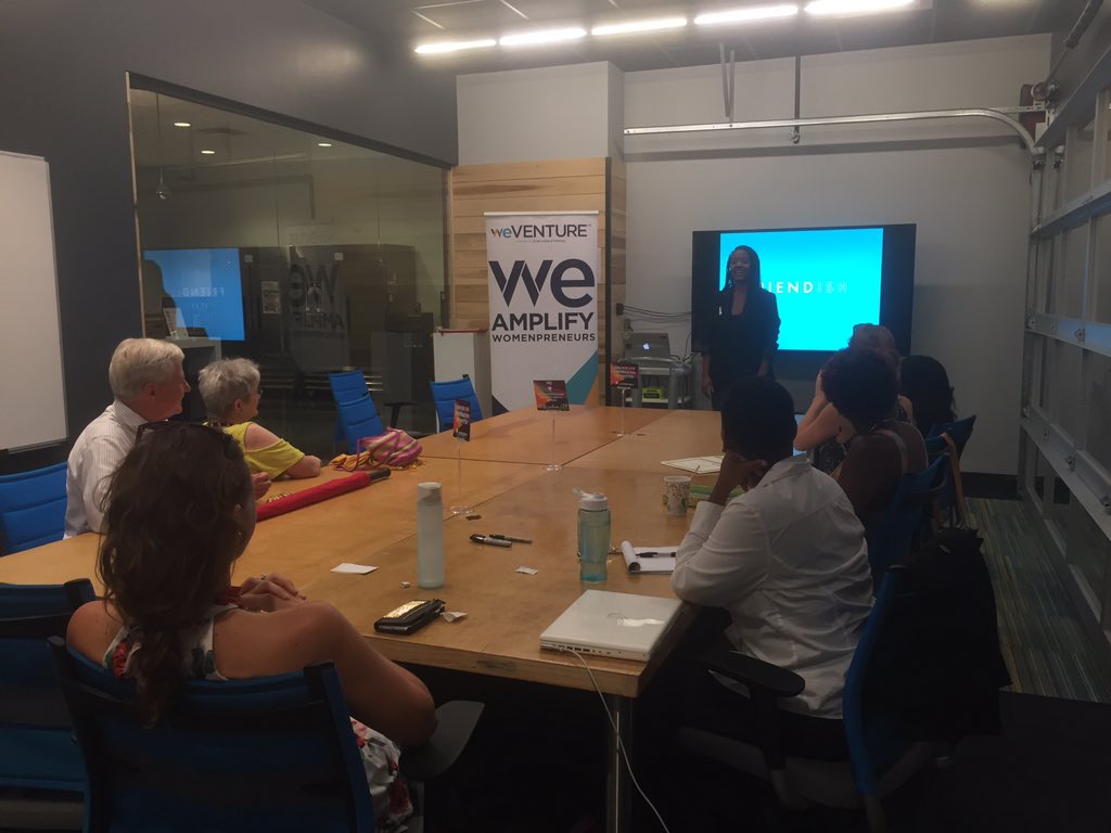 weVENTUREorl's tweet photo. weVENTURE's Friends &amp; Family Pitch Event happening now! We are so proud of our Launching Lean students! #weamplify https://t.co/1XELK0rZwo