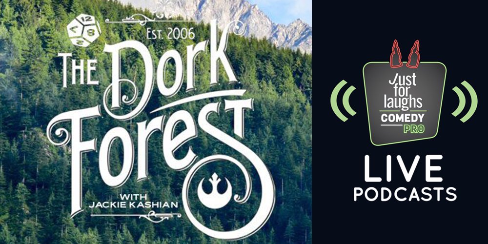 .<a href="/DorkForestPod/">TDF Podcast</a> with the marvellous @jackiekashian is coming to #JFLMTL. Get your tixs: buff.ly/28XoqDw