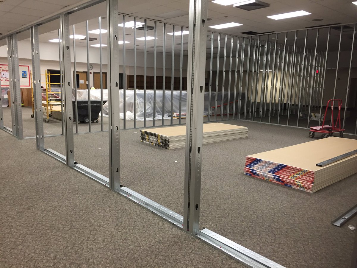 BHMSDnews's tweet photo. Renovation of the MS library &amp; construction of new classrooms has started! #BHMSD #SchoolsOfChoiceAndExcellence https://t.co/a5SMKtsDdj