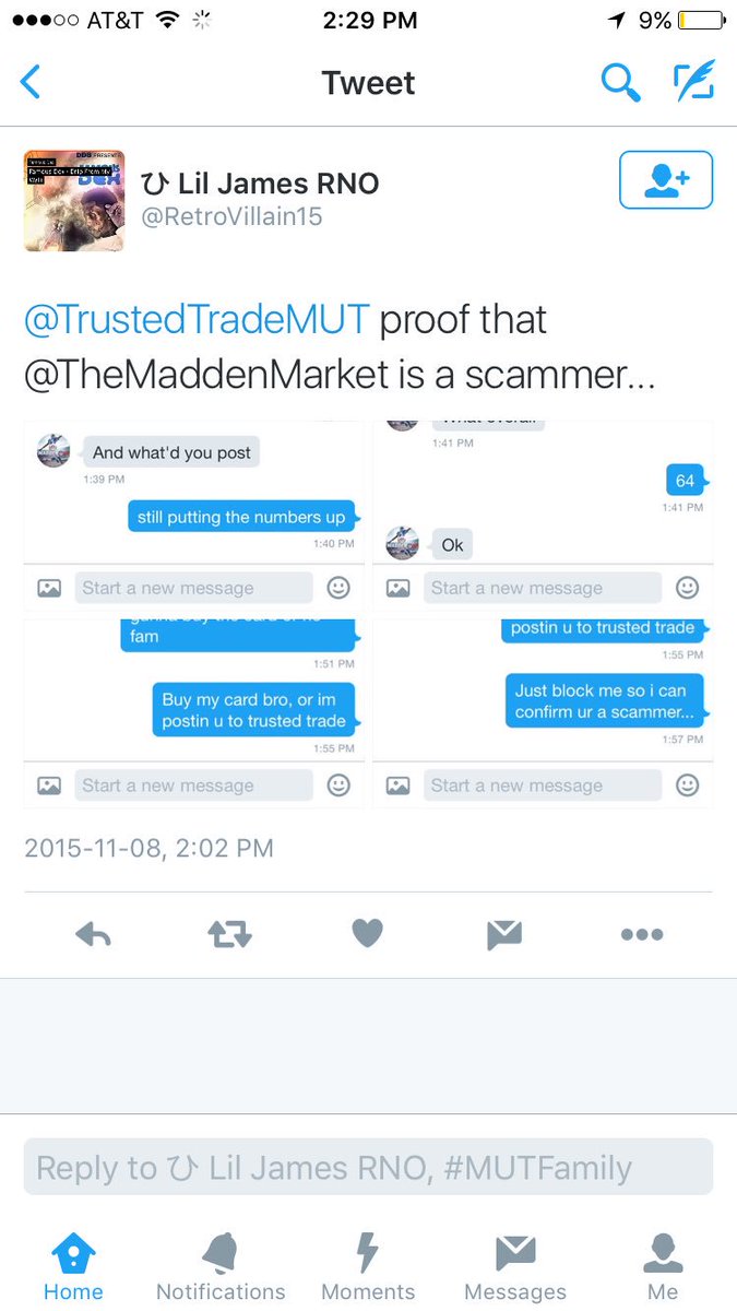 TheMaddenMarket's tweet photo. FYI: This Account is NOT US https://t.co/xuF2blxyin