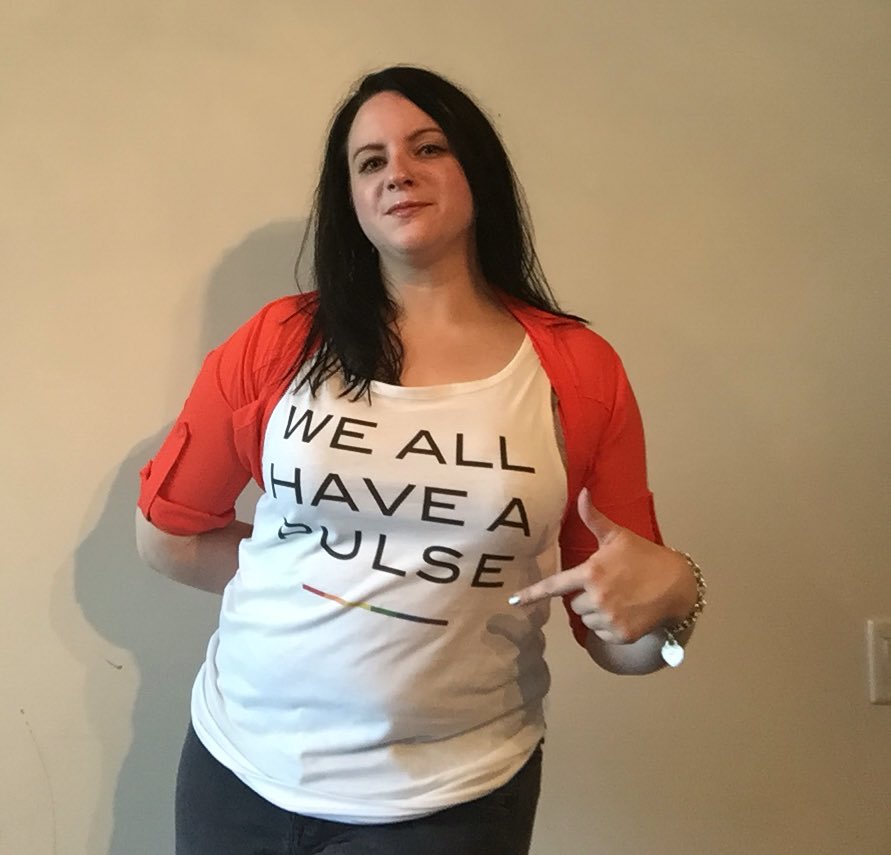 katrinamckay's tweet photo. Read my...tank. Get your #weallhaveapulsetee @weallhaveapulse. Proceeds to families of victims of #Orlando. Pls RT! https://t.co/DHsSNnDrB9