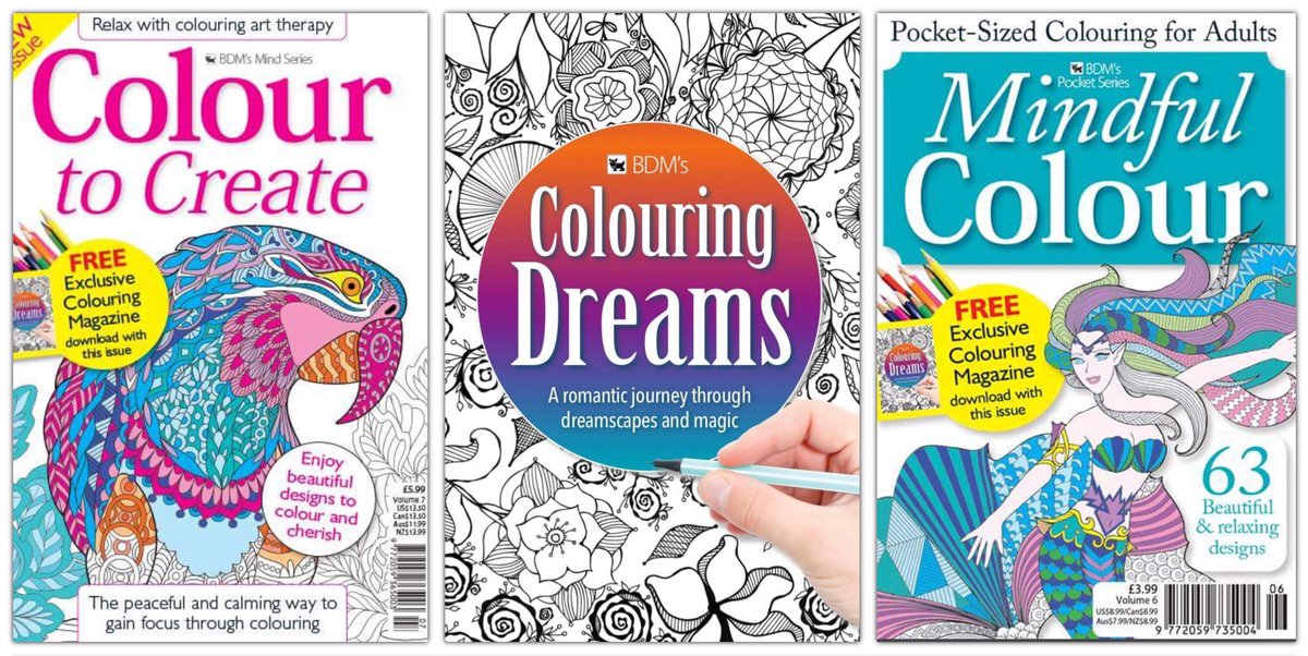 BDMColourCreat's tweet image. Amazing #FreeGift for all readers of latest @BDMpubs #arttherapy publications Colour to Create &amp;amp; Mindful Colour