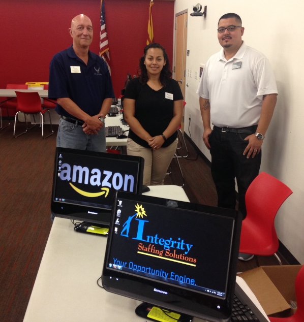 SenRubenGallego's tweet photo. Integrity Solutions is ready to #EmployVets for @Amazon at my Employment Event, committing to hire up to 60 vets! https://t.co/eu0kNuHUVH