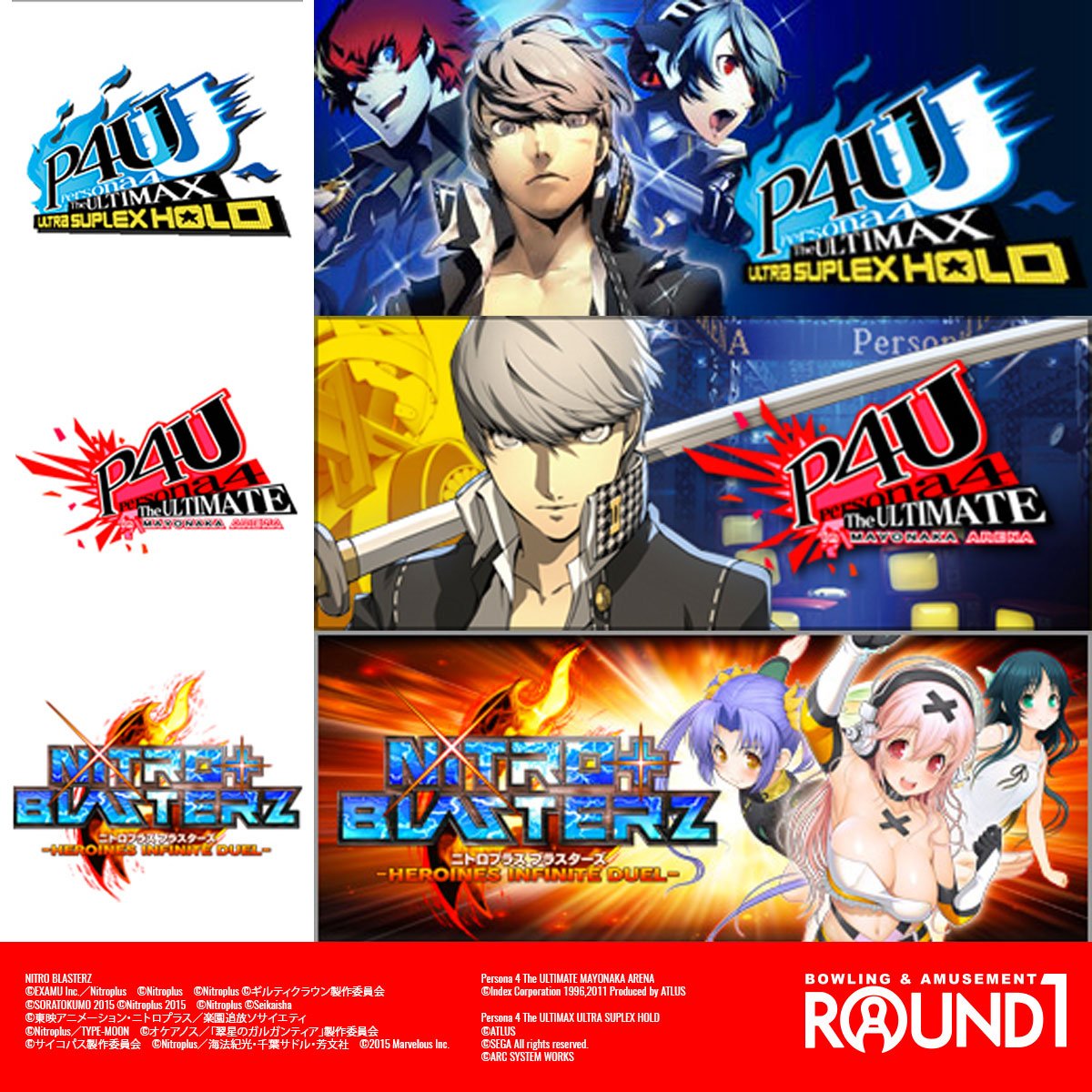 Round1_Taunton's tweet photo. #NESiCAxLive newest title updates available starting on July 1! :) #NitroBlasterz, #Persona4!! This Friday!! https://t.co/s5eJ5VY4WQ