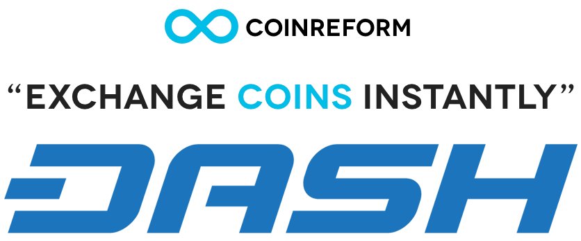 CoinReform's tweet image. CoinReform.com  - convert #Dash to another coin without fee. $DASH @Dashpay