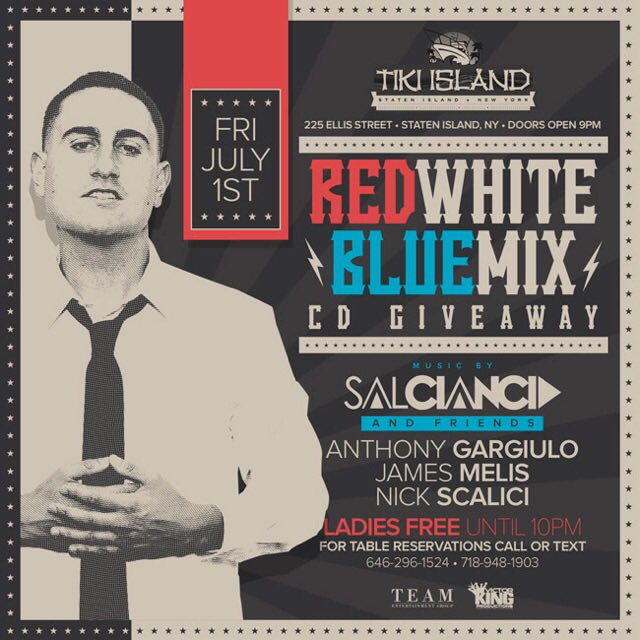 TeamEntGroup's tweet image. This Friday At Tiki Island Dj Sal Cianci TakeOver For A Night You Wont Forget!