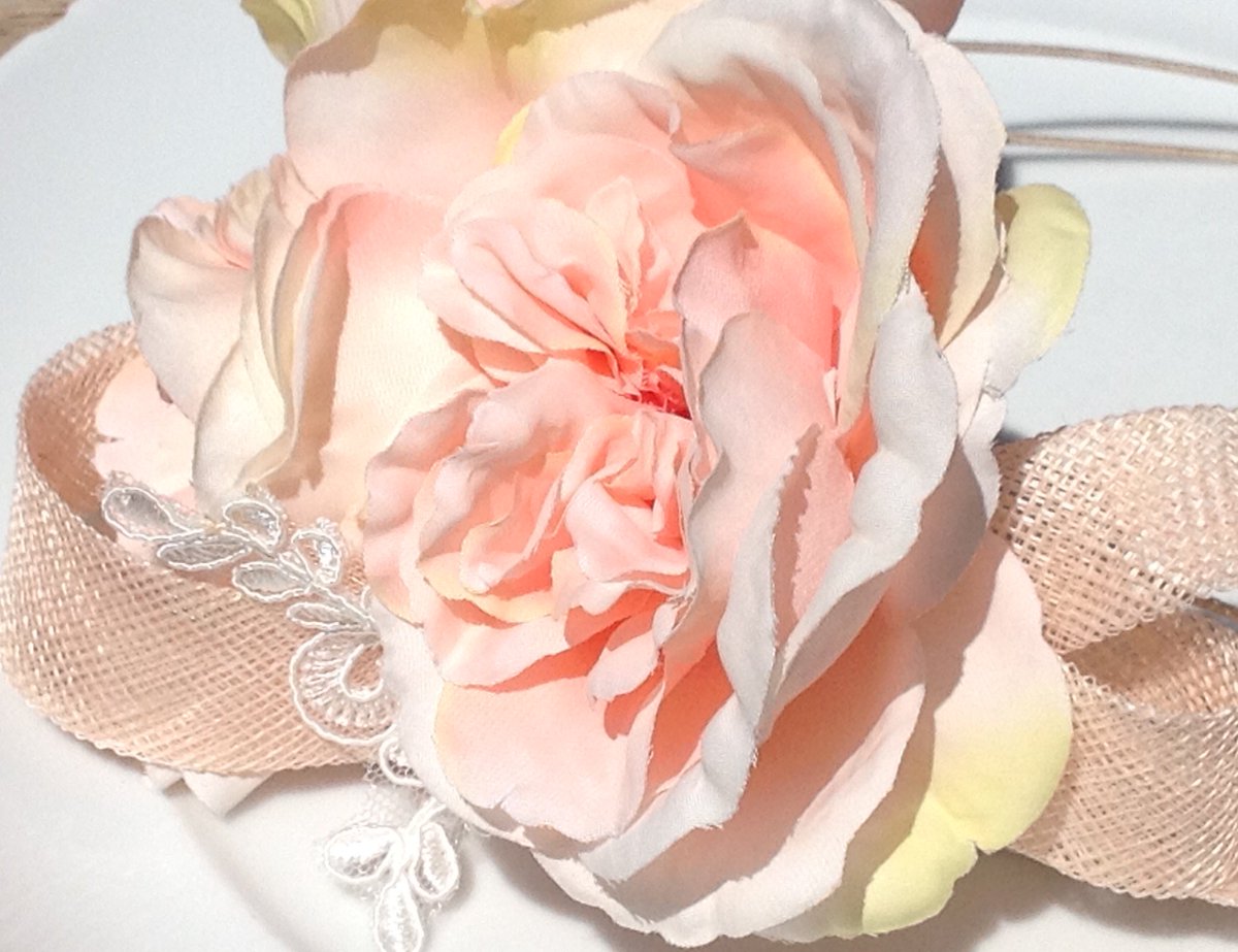 slwhiteley1's tweet photo. #floral #wedding lace &amp; rose blush pink fascinator. Summer wedding inspiration #bridesmaids https://t.co/le32jZIB58 https://t.co/RutWluUhDI