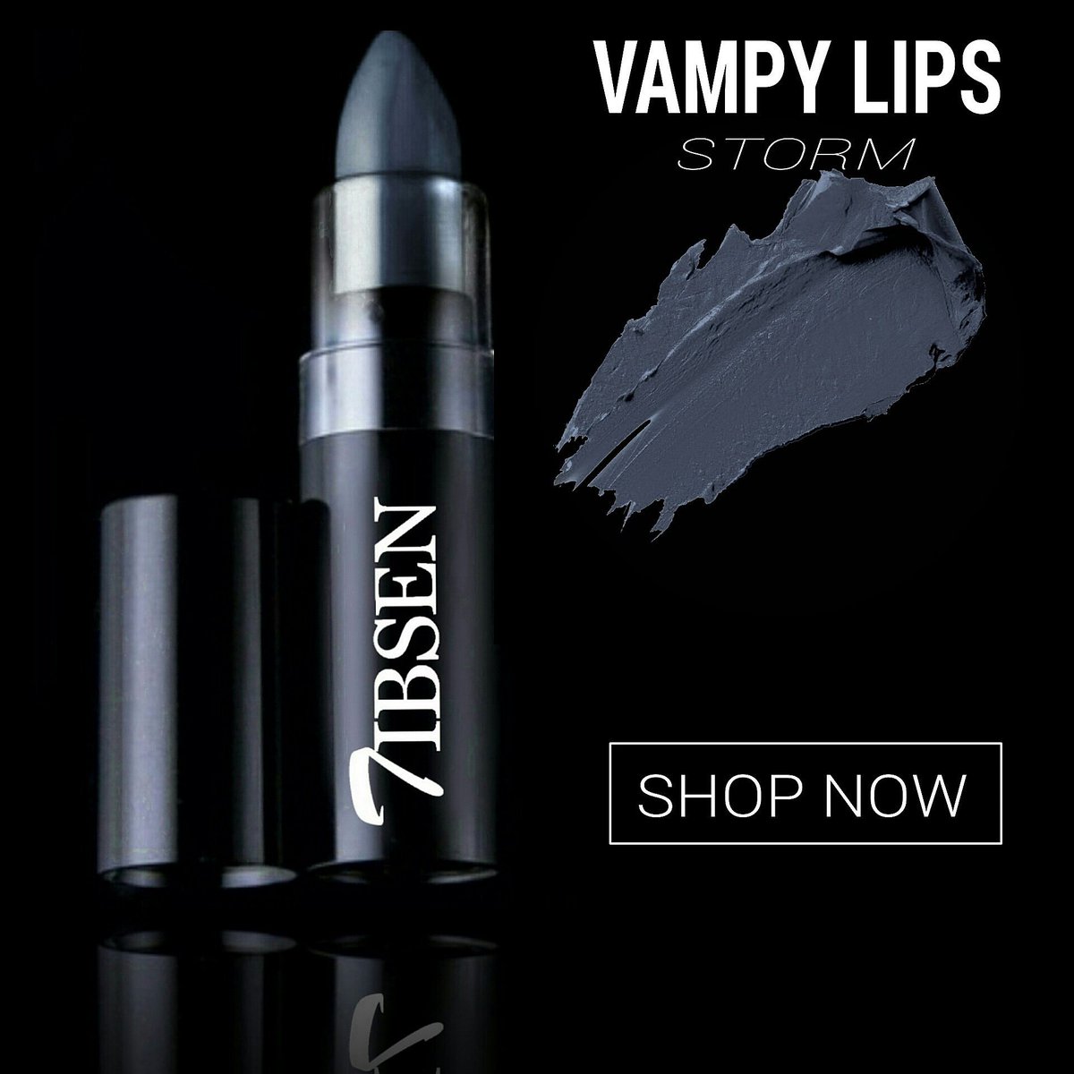 TIBSENCOSMETICS's tweet image. #Shop @ tibsencosmetics.com, to purchase our stylish, matte, gray lipstick, Storm, #today!! #TIBSENCOSMETICS