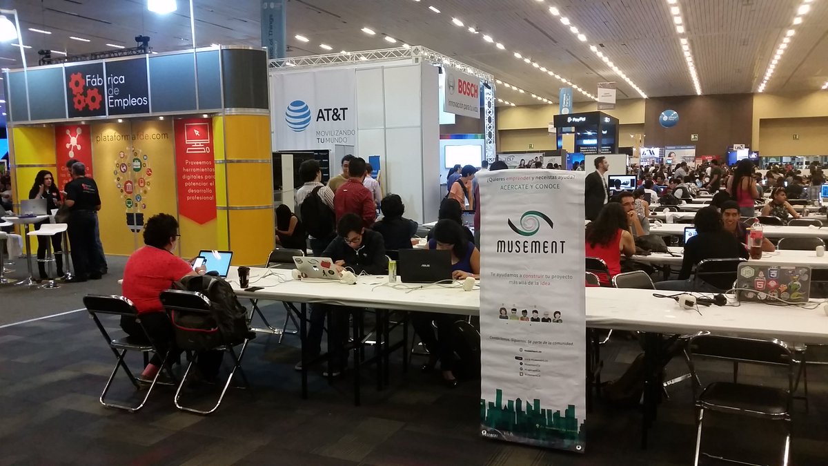 MusementCo's tweet photo. Estamos buscando emprendedores en #CPMX7 Búscanos en la Arena. Creando el Silicon Valley Online #Musement https://t.co/Wkn1VgVlCk