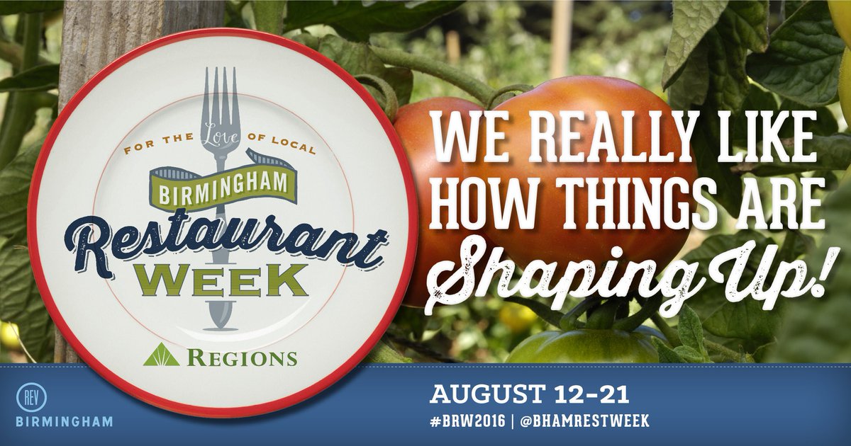 Get your appetites ready for the 7th Bham Restaurant Week! Follow us for everything you need to know about #BRW2016!