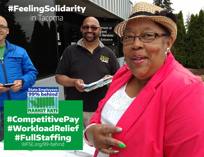 wfsec28's tweet image. .@GovInslee United for a #FairContract #CompetitivePay #WorkloadRelief #FullStaffing WFSE.org/99-behind/ @waDSHS