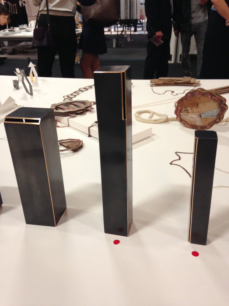 Sheng Zhang won the <a href="/GoldsmithsCo/">The Goldsmiths' Company</a> Silversmithing prize for handcrafted perfection <a href="/NewDesigners/">New Designers</a> #ND16