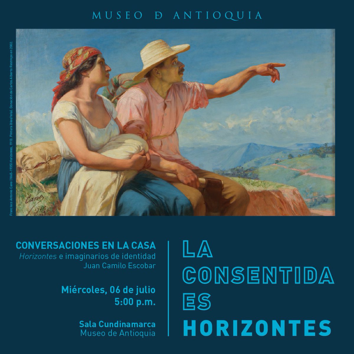 museodantioquia's tweet photo. Horizontes e imaginarios de identidad en Antioquia, con el historiador Juan Camilo Escobar. 
6 de julio | 5:00 p.m https://t.co/woa56xskAQ
