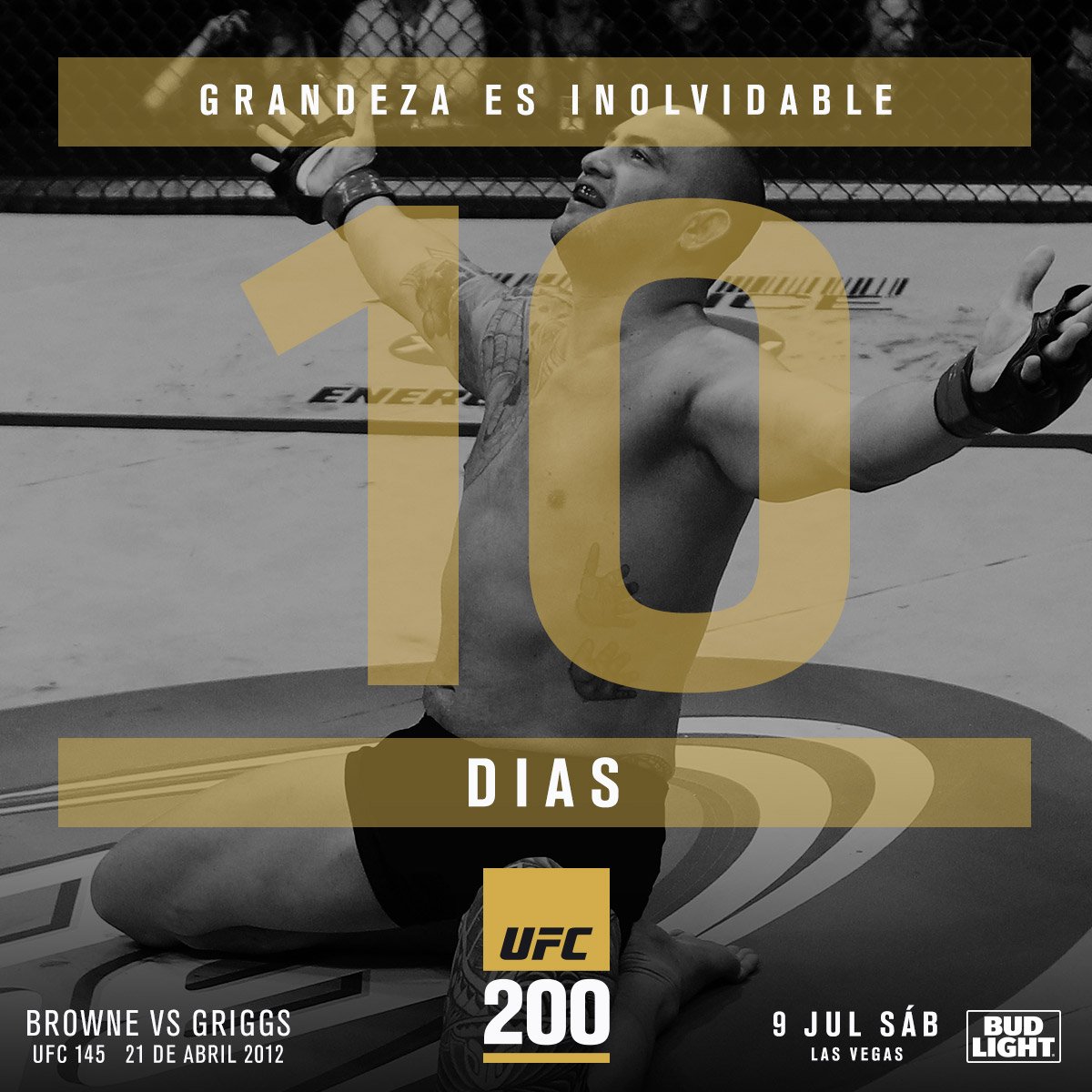 UFCEspanol's tweet photo. Empiecen el conteo final para #UFC200 Sólo diez días para una cartelera histórica!!!  https://t.co/p6D4RT04ei https://t.co/asOj3SLYWM