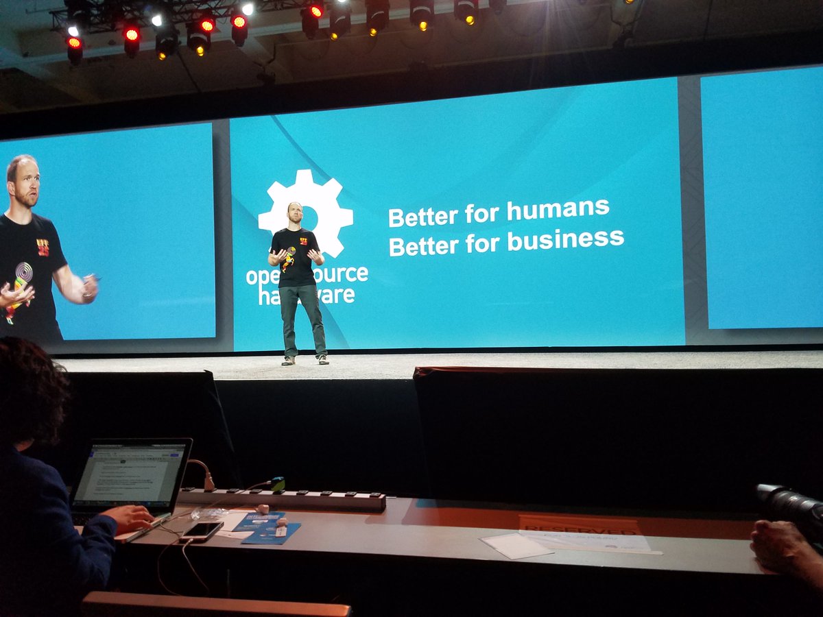 RedHat's tweet photo. #Opensource #hardware isn’t just for designs. It’s about building a better business. - @ChipAddict #RHSummit https://t.co/OnjTwuuNFZ
