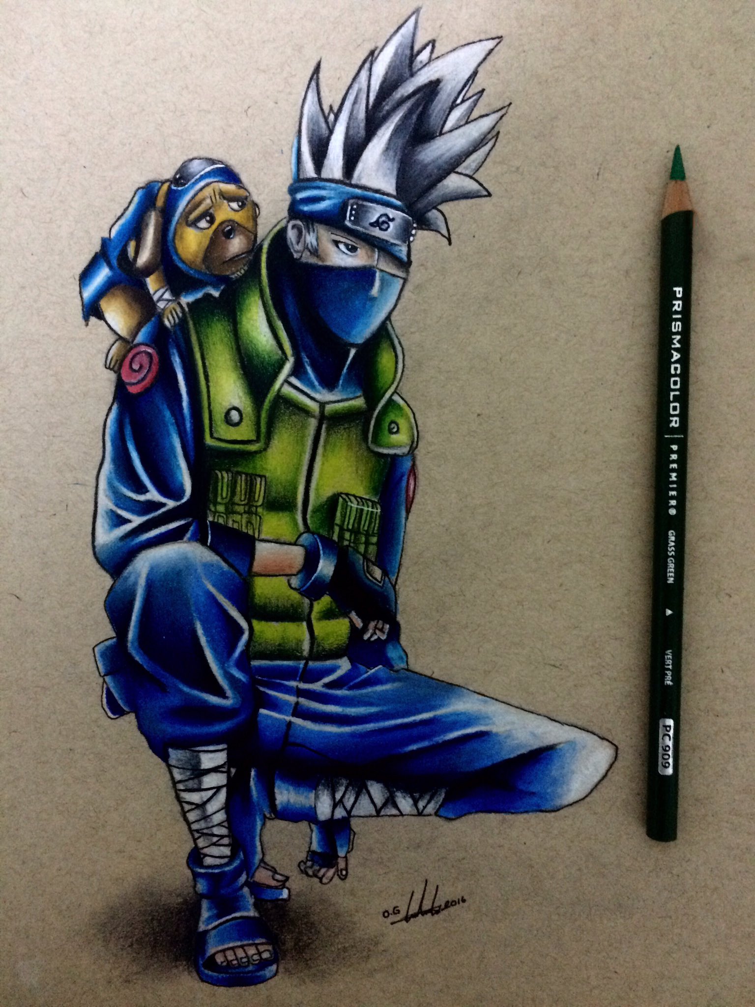 Kakashi Drawing In Pencil