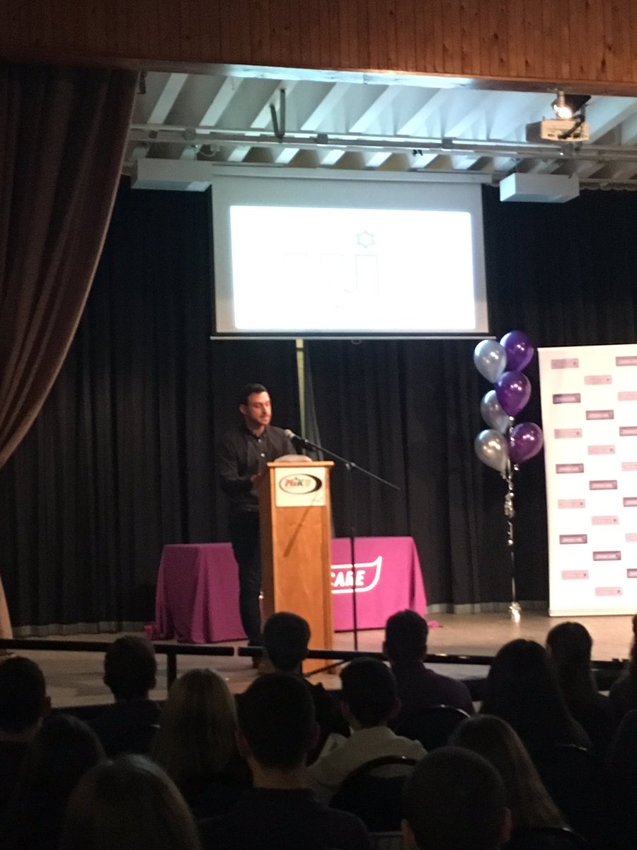Great to have <a href="/davidbrown_83/">David Davidi-Brown</a> talking at <a href="/RedbridgeJCC/">RedbridgeJCC</a> #MIKEYouthLeadershipAwards tonight!