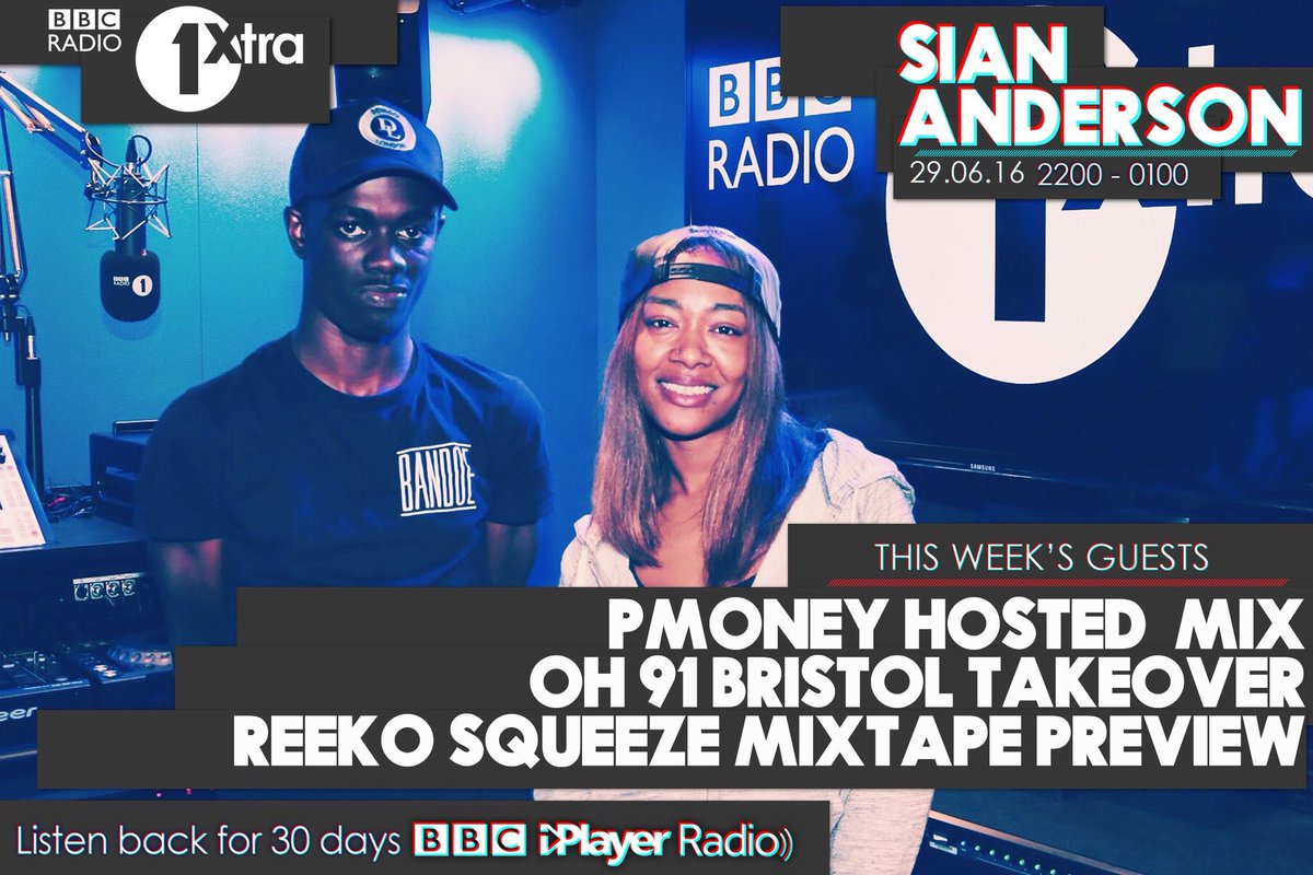 .@KingPMoney & @SianAnderson's mix + Mixtape Preview w/ @ReekoSqueeze & @OH91UK #SiansStudio bbc.in/296jopD