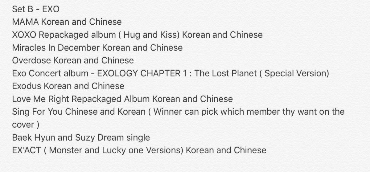BBH_KilledMe's tweet photo. BTS AND EXO ALBUM GIVEAWAY!! ❤️ #BTS #EXO https://t.co/5rENMko1de