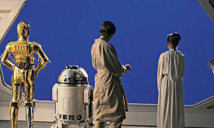 #StarWars final shot on blue screen