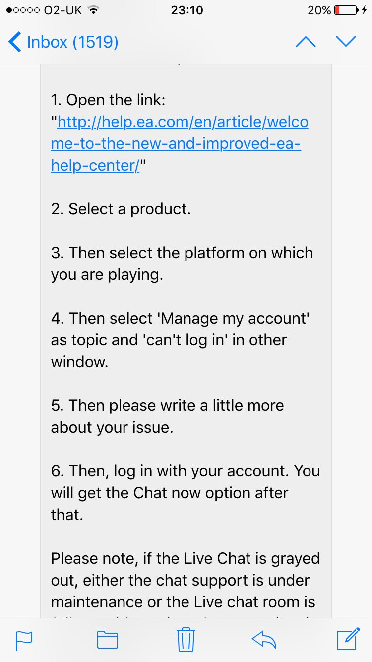 Support live chat ea How to