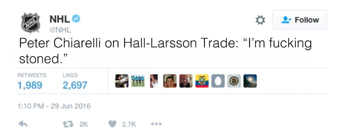 heatdaddy69420's tweet photo. Yeah, wow NHL deleted this one fast.. https://t.co/LL2QPCP8gV