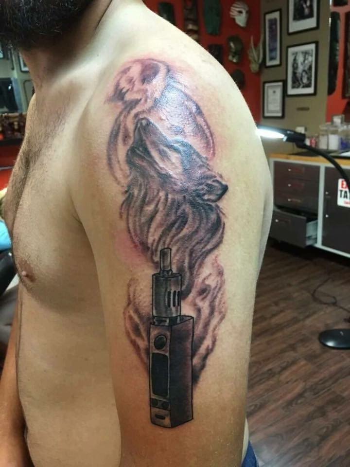 MensHumor's tweet photo. Tattoo Artist: What you want?

Guy: I never want to get laid again

Tattoo Artist: Got you fam https://t.co/IhuIWehcV4