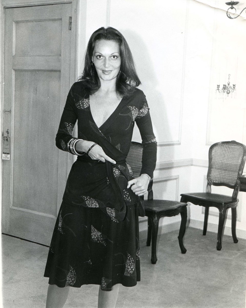 DVF's tweet image. The original &quot;wrapper.&quot; #tbt #wrapdresswednesday