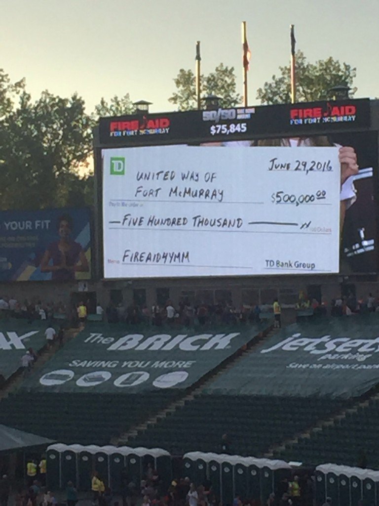 _JessicaGallant's tweet photo. Wow @TD_Canada generous donation #fireaid4ymm #proud to work for @TD_Insurance #tdhelps https://t.co/TJbj9PvHdy