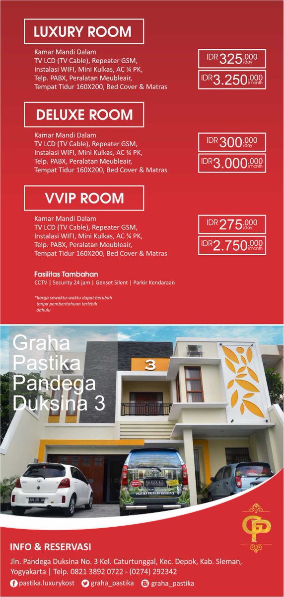 kost mewah jogja harian bulanan dkt UGM UNY #kost #kostjogja #jogja #mudik #lebaran #sleman
facebook.com/permalink.php?…